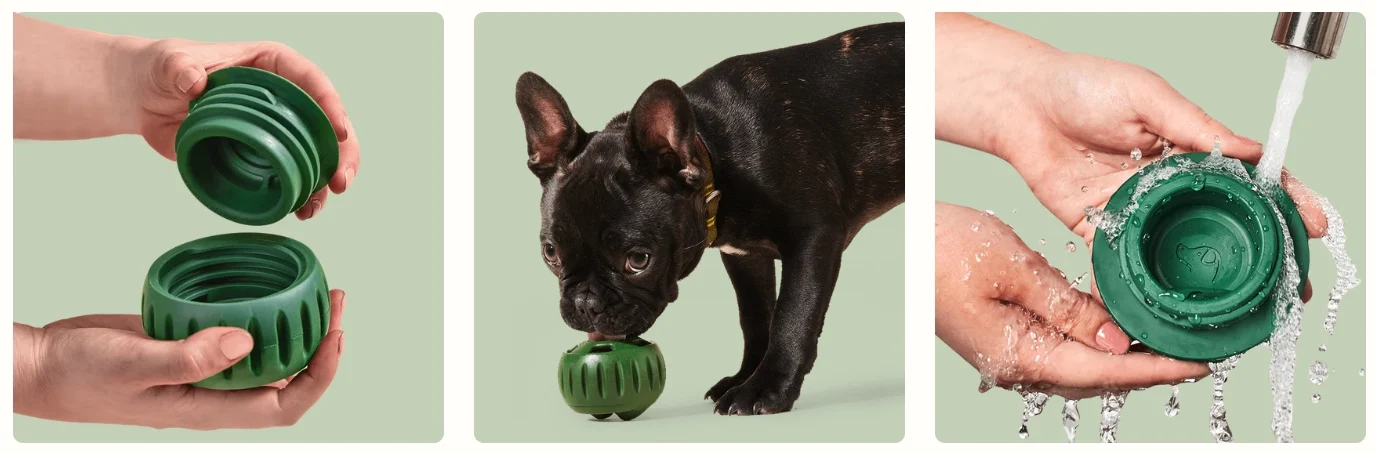 Pupsicle Treat holders are a great way to treat your pup. Easy, clean & loved by dogs.